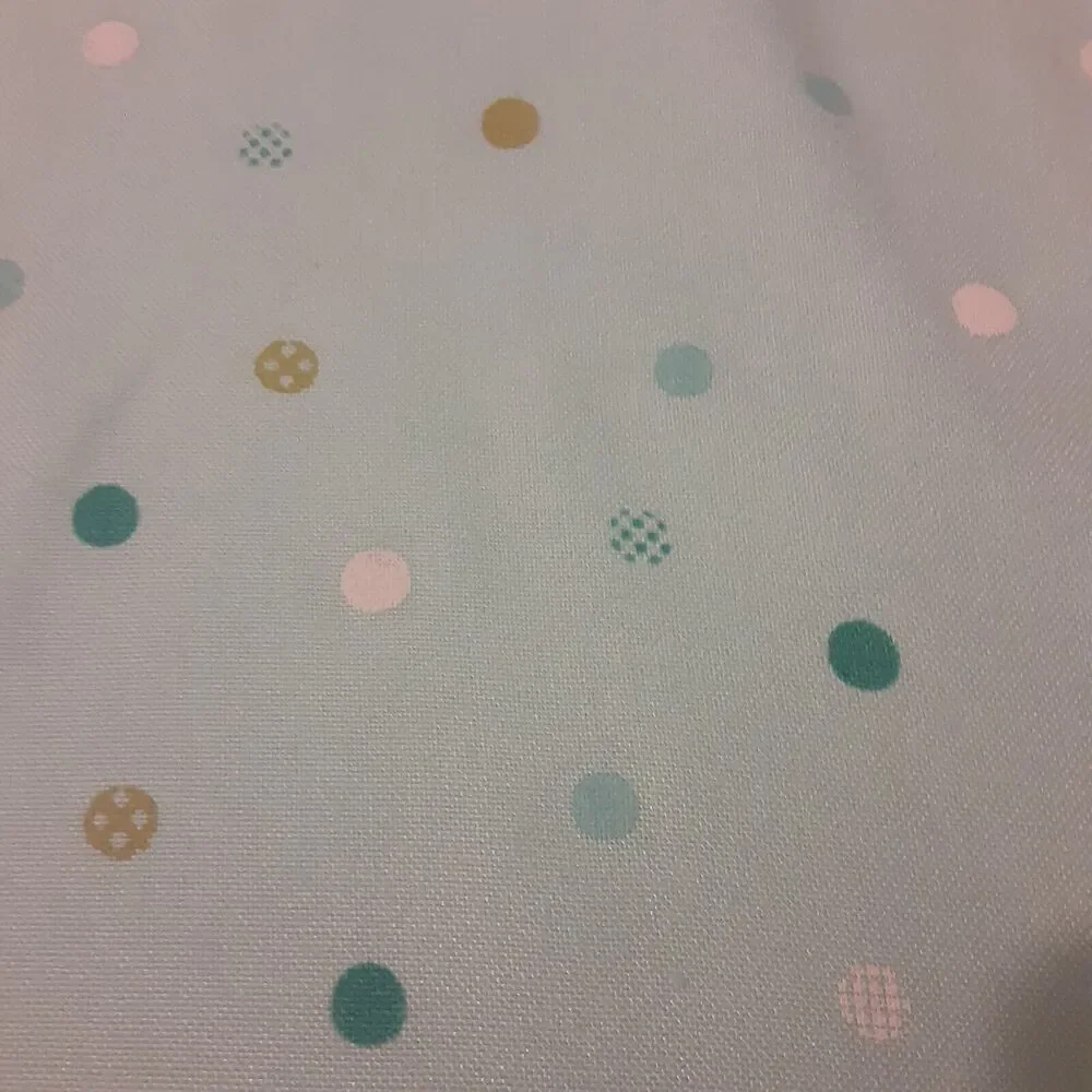 Living Sky Blue & Polka Dot Tablecloth 87
